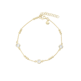 Aagaard - Forgyldt sterling sølv armbånd med kugler og cz - Model: 1601-S-G42