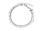 Aagaard - Sterling sølv armbånd dobbelt med ferskvandsperler - Model: 1601-S-S40