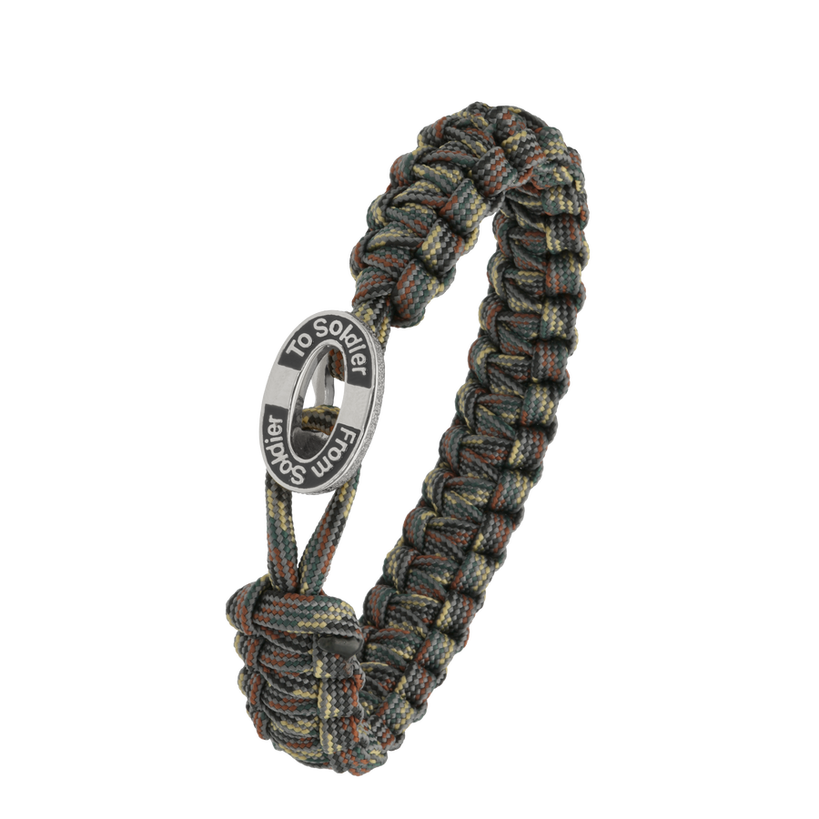 Aagaard - FROM SOLDIER TO SOLDIER - Camouflage Armbånd Sølv Lås. - Model: 1604-FSTS-CAM-S11