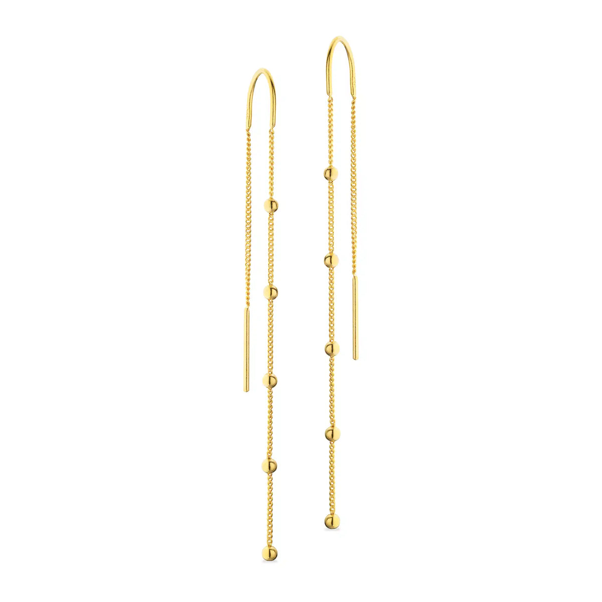 Scrouples - Ørehænger sølv fg. - kugle m. kæde - Modelnr: 161852