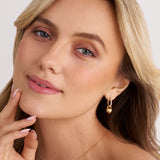 SIF JAKOBS - Øreringe Julia Creole, forgyldt sølv - MODEL: E2612-CZ-YG