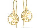 Scrouples - Ørehænger, forgyldt sølv, Livets træ - Model: 162232