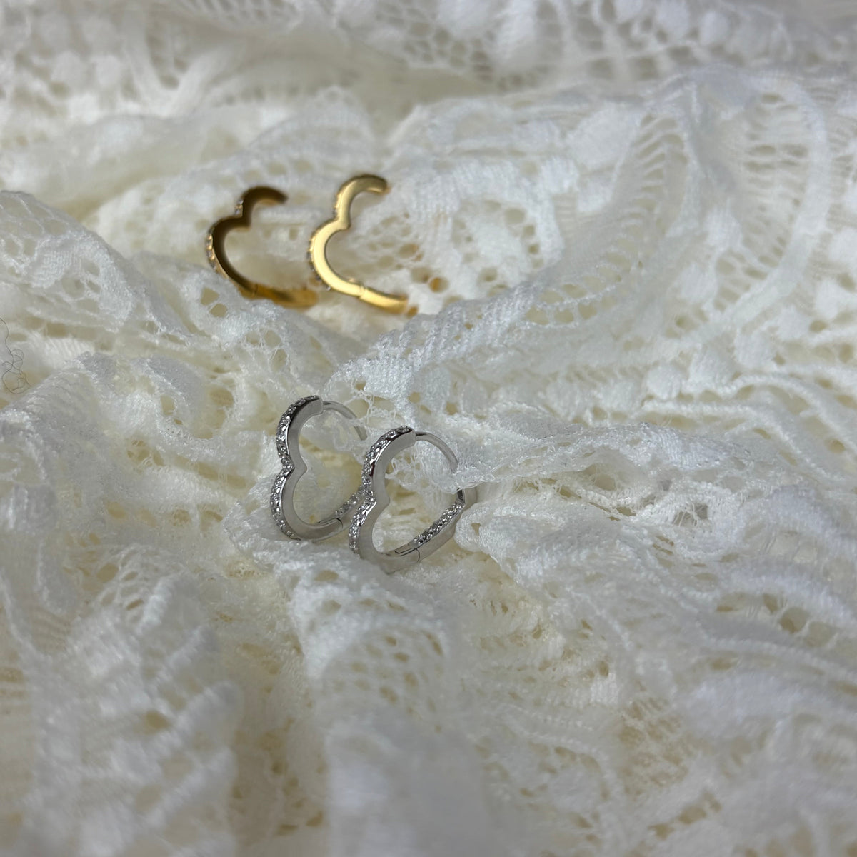 Aagaard Creoler Heart Sterling Silver i sølv