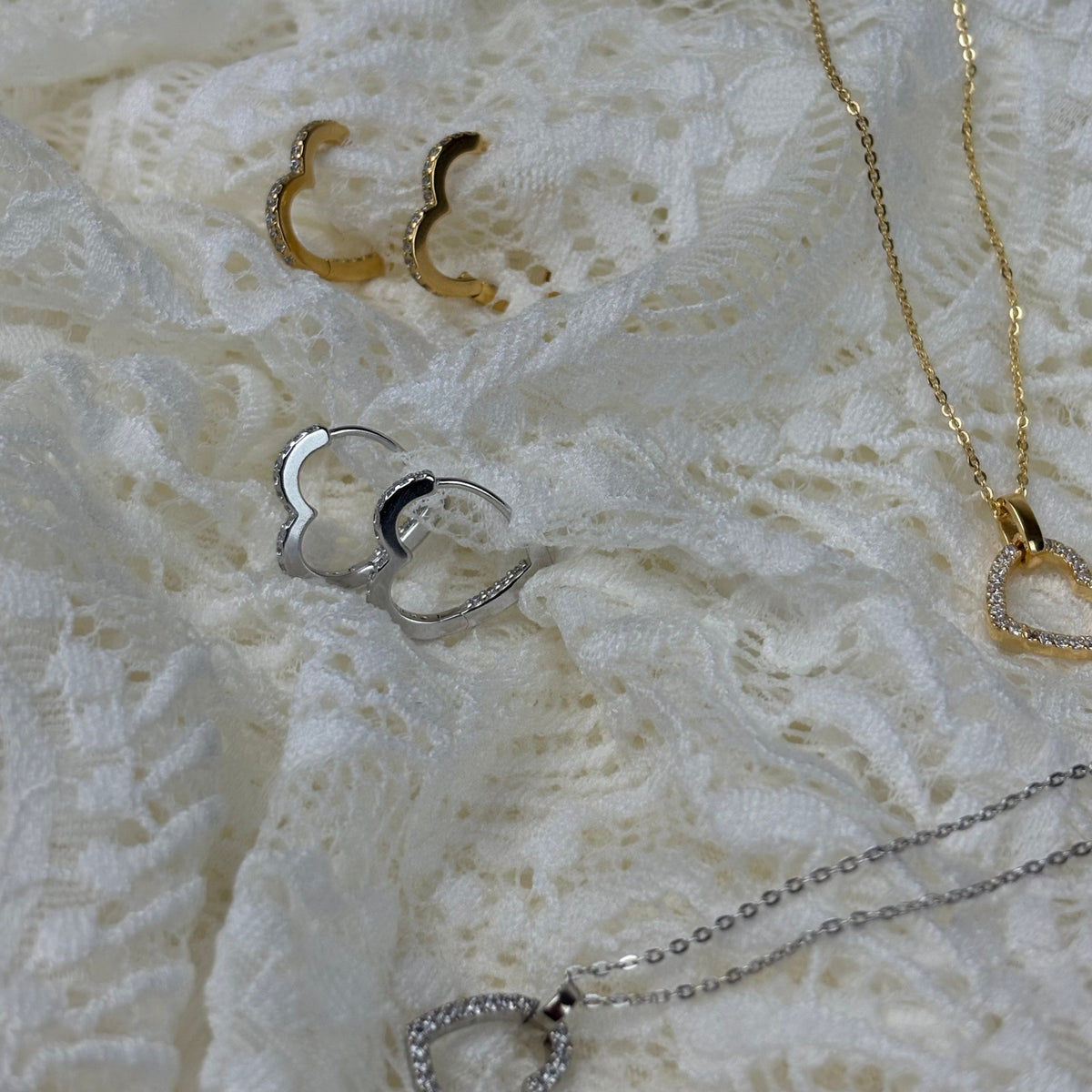 Aagaard Creoler Heart Sterling Silver i sølv