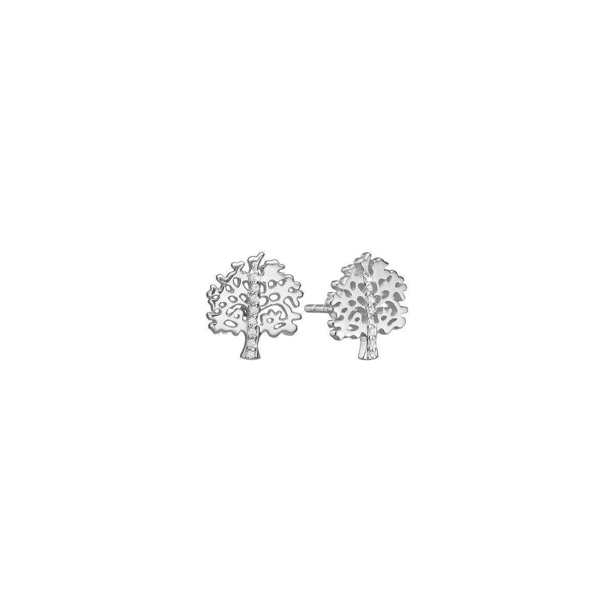 Aagaard Ørestikker Livets Træ Cubic Zirkonia Sterling Sølv