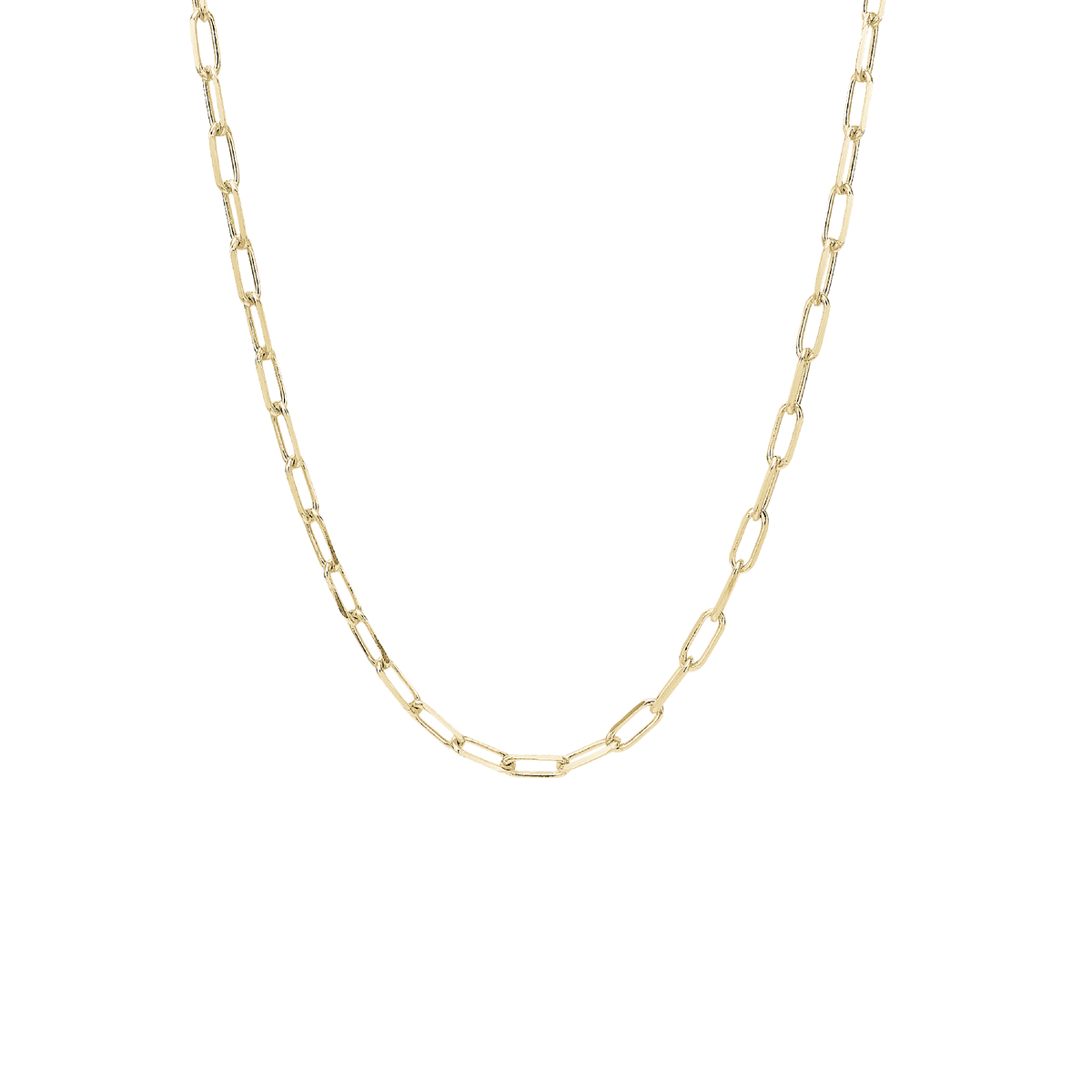 Aagaard Halskæde 10 mm Led Forgyldt Sterling Sølv 45 cm