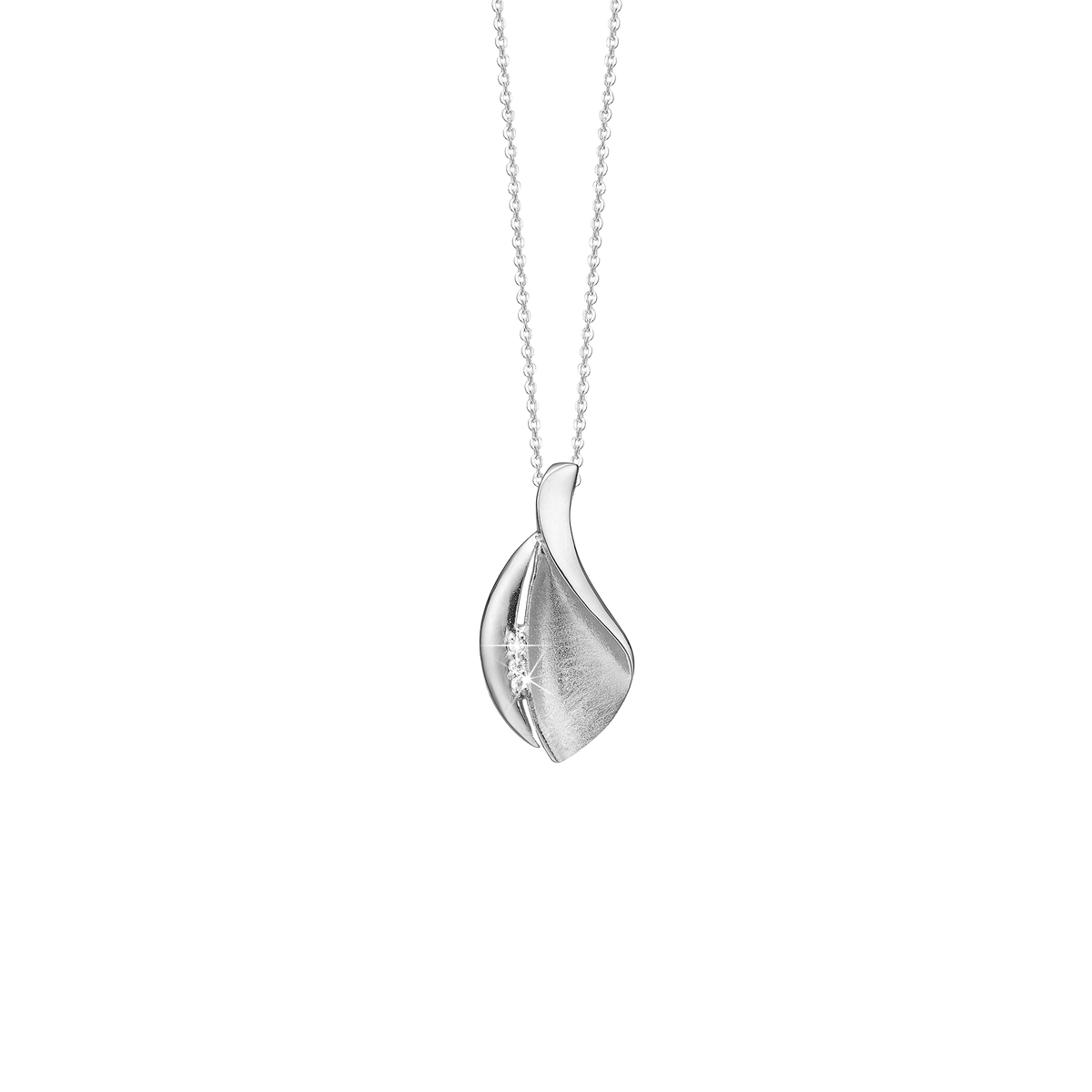 Aagaard Halskæde med Vedhæng Cubic Zirkonia Sterling Sølv 45 cm