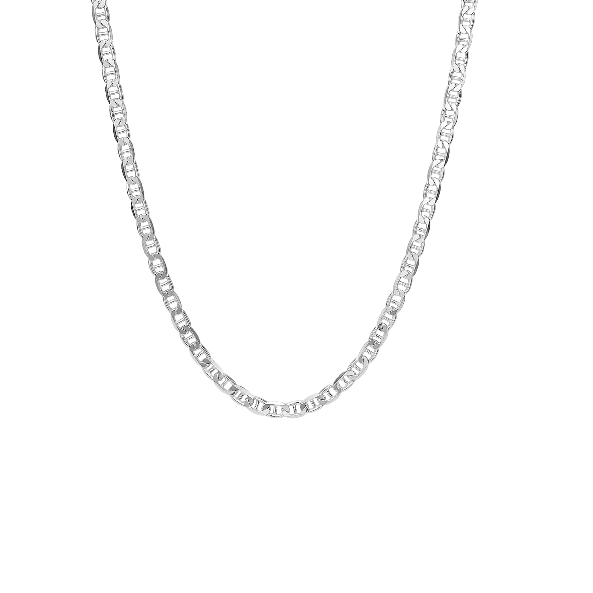 Aagaard Halskæde Facet Bønne Sterling Sølv 42 + 3 cm