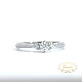 14kt Ring med diamant 0,282ct W/SI - Model: 40-22586
