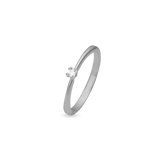 Mary ring 8 kt hvidguld med 0,03 ct labgrown diamant W/VS - Model: 88647703