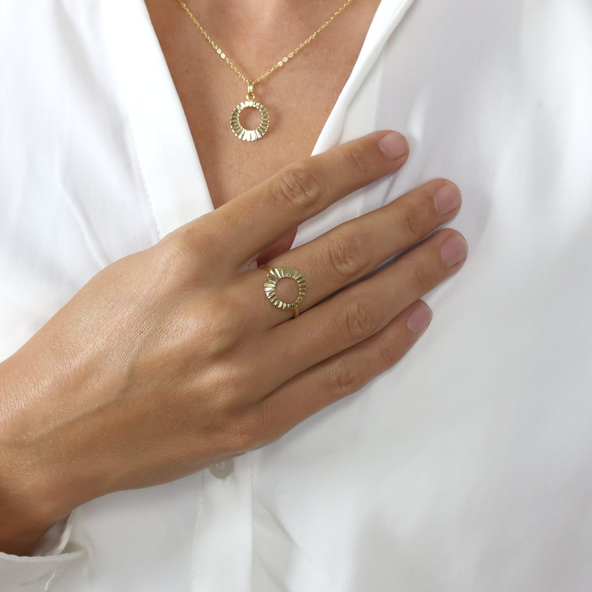 Aagaard Ring Solskin 8 Karat Guld