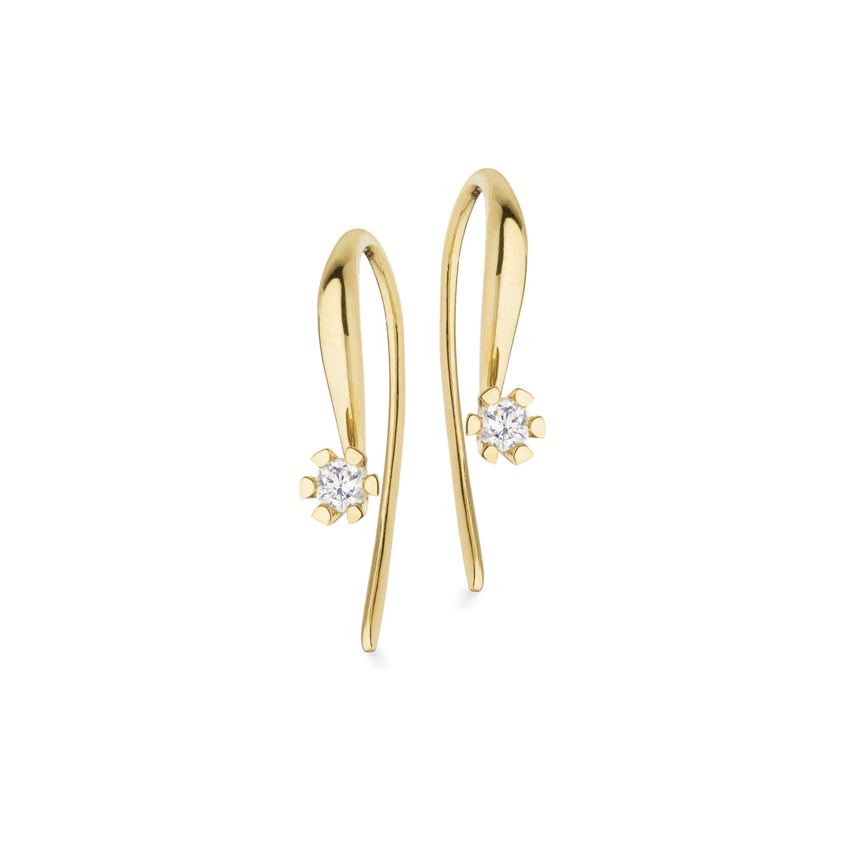 Scrouples - Vida ørepynt rødguld 0,10 W/P1 8 kt - Model: 1823,10