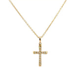 14 kt. diamant kors vedhæng m. 0,08ct w/si - Model: 20-22152