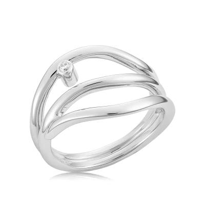 Blicher Fuglsang - Ring, sølv med syntetisk zirkon - Model: 1214 39R