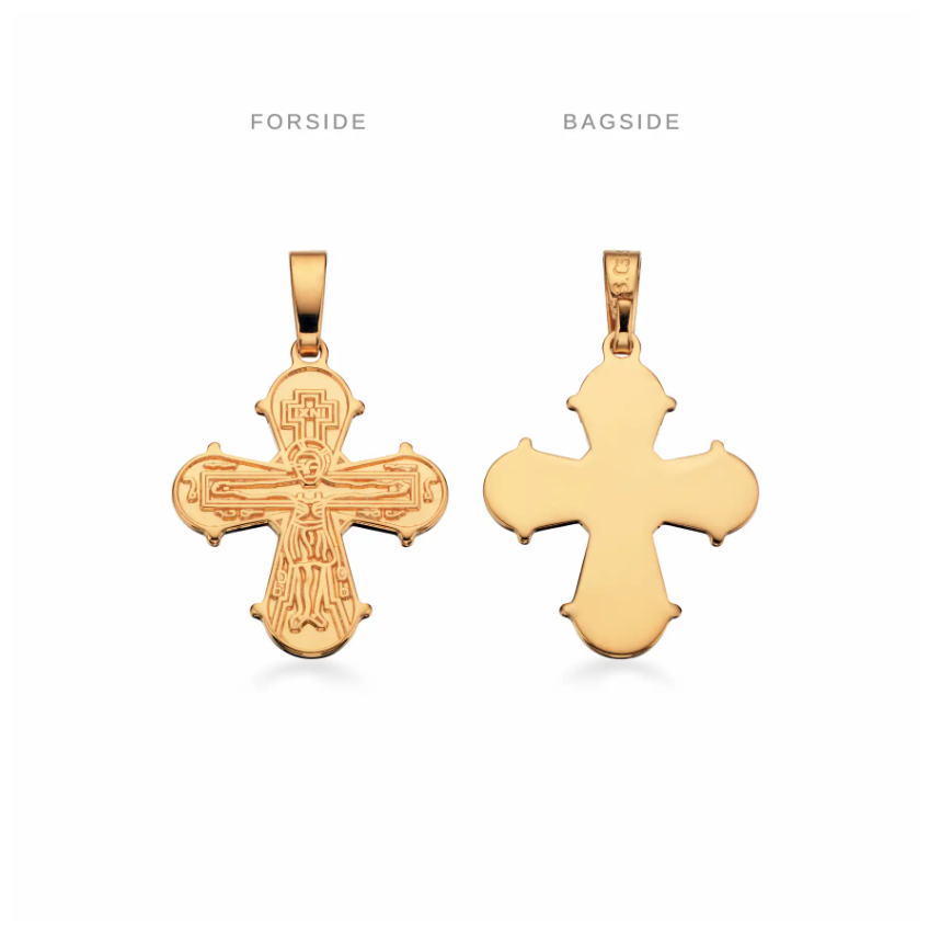 Scrouples - 8 kt. vedhæng, Dagmarkors, 17 x 16 mm - Modelnr.: 20243B