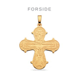 Scrouples - Forgyldt sølv vedhæng, Dagmarkors, 25x 22mm - Modelnr.: 20252F