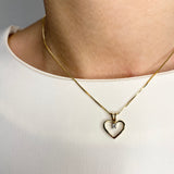 Scrouples - Kleopatra hjerte vedhæng, med 0,35 ct. H-W/SI 14 kt guld- Model: 2125,35