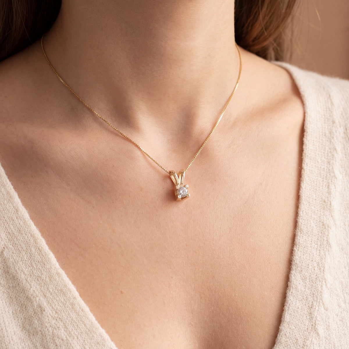 Scrouples - Kleopatra vedhæng, 0,40ct H-W/SI 14 kt. rødguld - Model: 2135,40