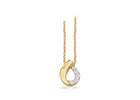 Scrouples - 8 kt guld vedhæng med syntetiske zirkoner og forgyldt kæde - Model: 214163