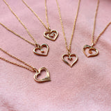 Scrouples - 8 kt guld hjerte vedhæng med diamant - Model: 215843