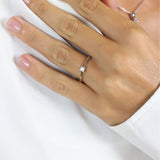Mary ring sølv med 0,10 ct labgrown diamant W/VS - Model: 21647710