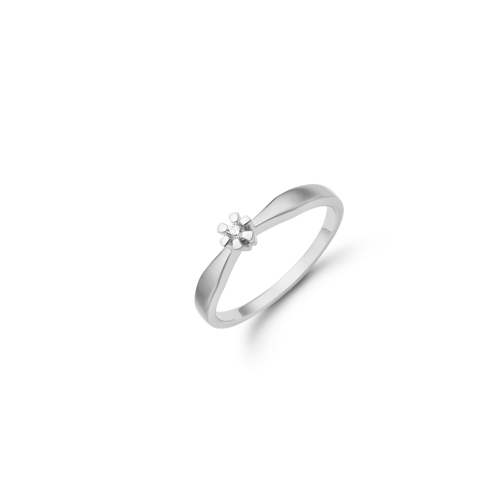 Aagaard - ETERNITY ring, Sølv med diamant 0,03 ct W/SI 6 Grab
