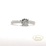 Amore - 14 kt. Diamant Hvidguld ring med 0,25ct w/si - Model: 40-22599
