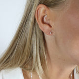 Mary ørestikker sølv med 2x0,05 ct labgrown diamant W/VS - Model: 21947705