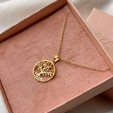 Scrouples - Livetstræ vedhæng forgyldt sølv m/kæde - Model: 237372FG