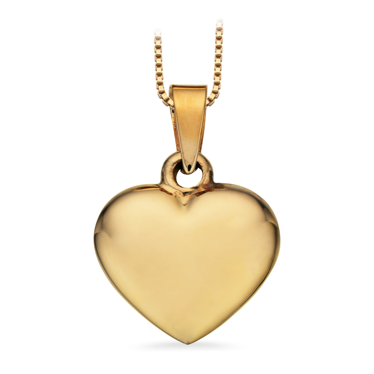 Scrouples - Hjerte glat forgyldt sølv, 14 x 16 mm - Modelnr.: 24052F
