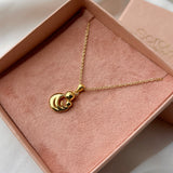Scrouples - Vedhæng mor & barn forgyldt sølv m/kæde - Model: 241372