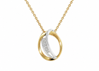 14 kt. Guld vedhæng - med 0,10ct tw/si brillant - Model: 20-22170
