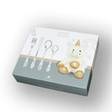 Nordahl Andersen - Rustfrit stål bestik m. enhjørning inkl. bamse - Model: 252-7008