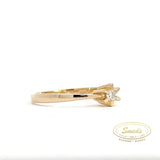 14KT. GULD RING MED DIAMANT 0,10CT TW/SI - Model: 40-22564