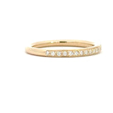 14 kt. guld alliancering med diamant, 0,12ct tw/si - Model: 40-22633