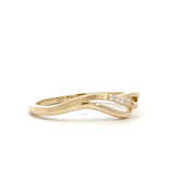 14 kt. guld diamantring med diamant, 0,02ct tw/si - Model: 40-22628