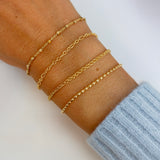 Scrouples-Armbånd rustik sølv fg. 17+2 cm-model 300582A,M