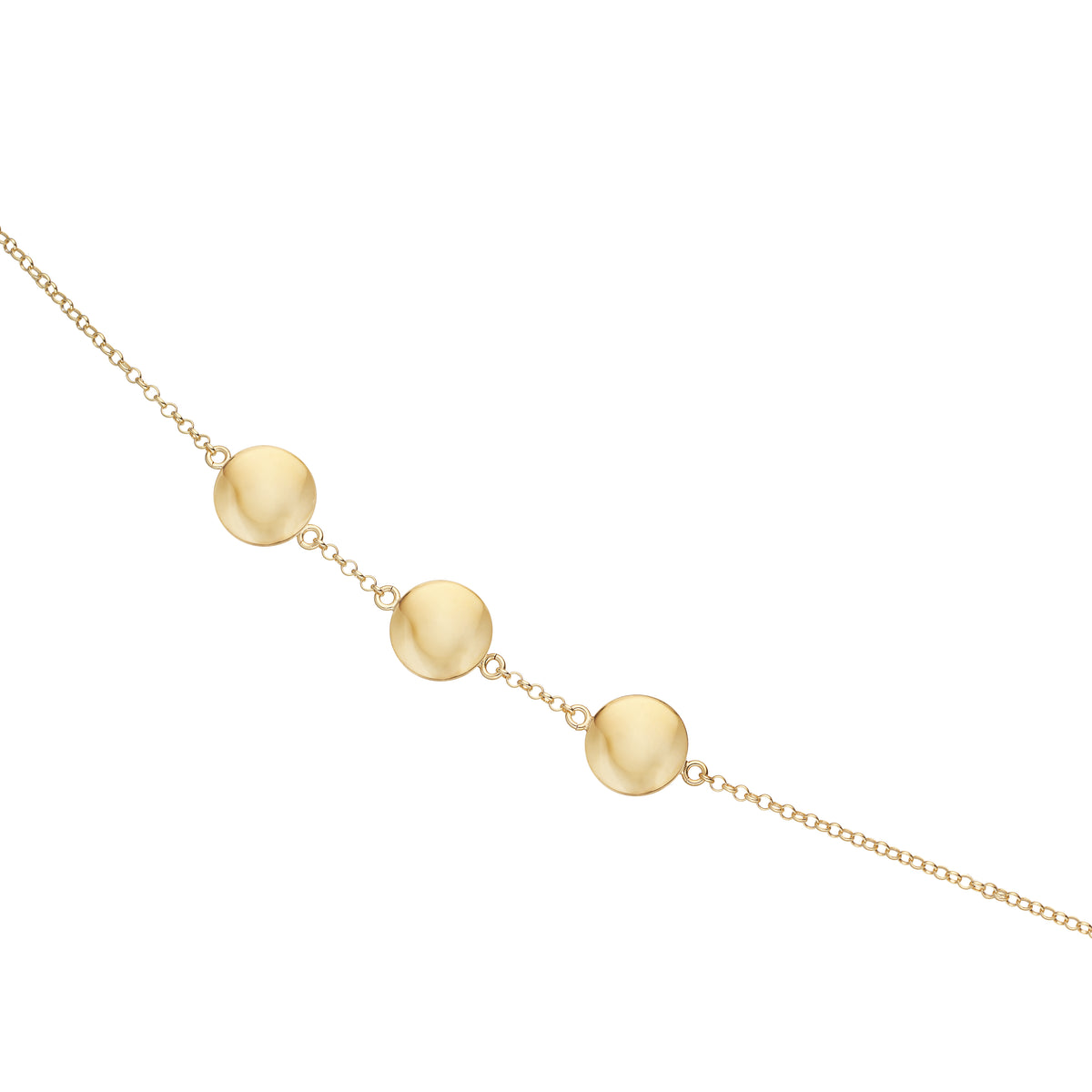 Scrouples -Armbånd poletter sølv fg. 17+2 cm- Model: 300752A,M