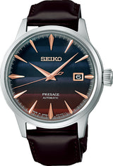 Seiko - LIMITED Presage automatik herreur, stål med læderrem - Model: SRPK75J1