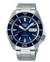 Seiko - Herreur, Stål med lænke, blå skive og automatik værk - Model: SRPK97K1