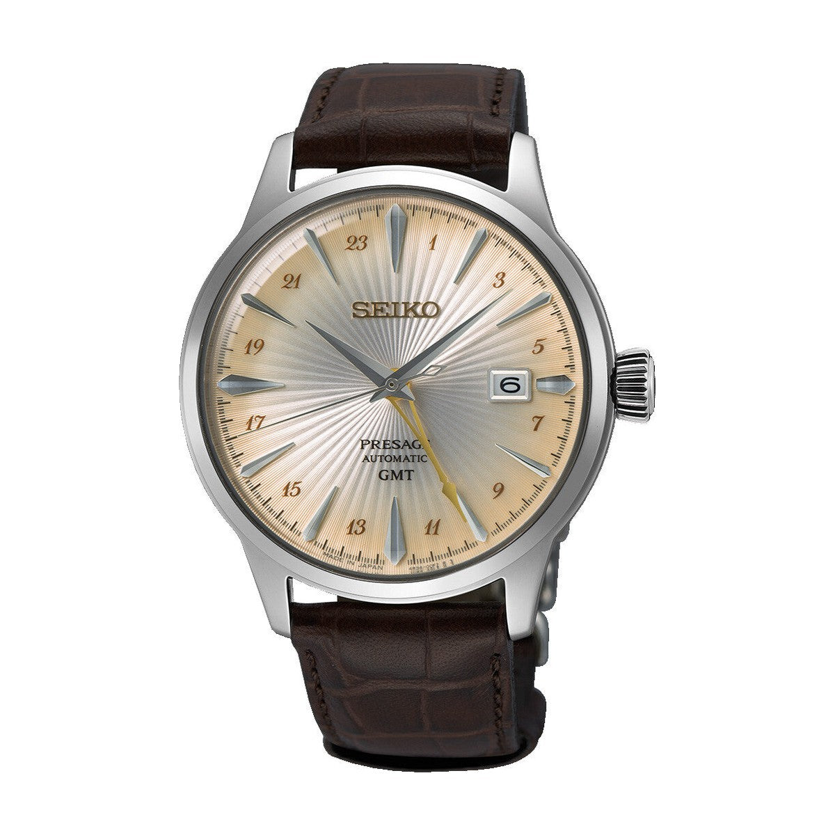 Seiko - Presage automatik herreur, stål med læderrem - Model: SSK041J1