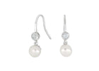 Joanli Nor - NOMINOR, Ørehængere, sølv med perle - Model: 30454200900