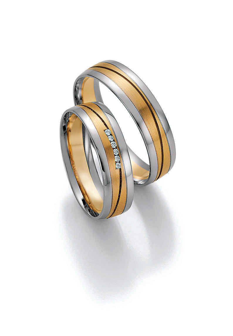 BN - Vielses-/forlovelsesringe med diamanter i damering - Model: 66/32030 | 66/32040