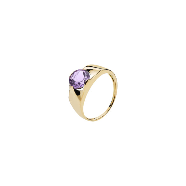 Lund Copenhagen - 8 kt ring med amatyst sten - Model: 3077642-01