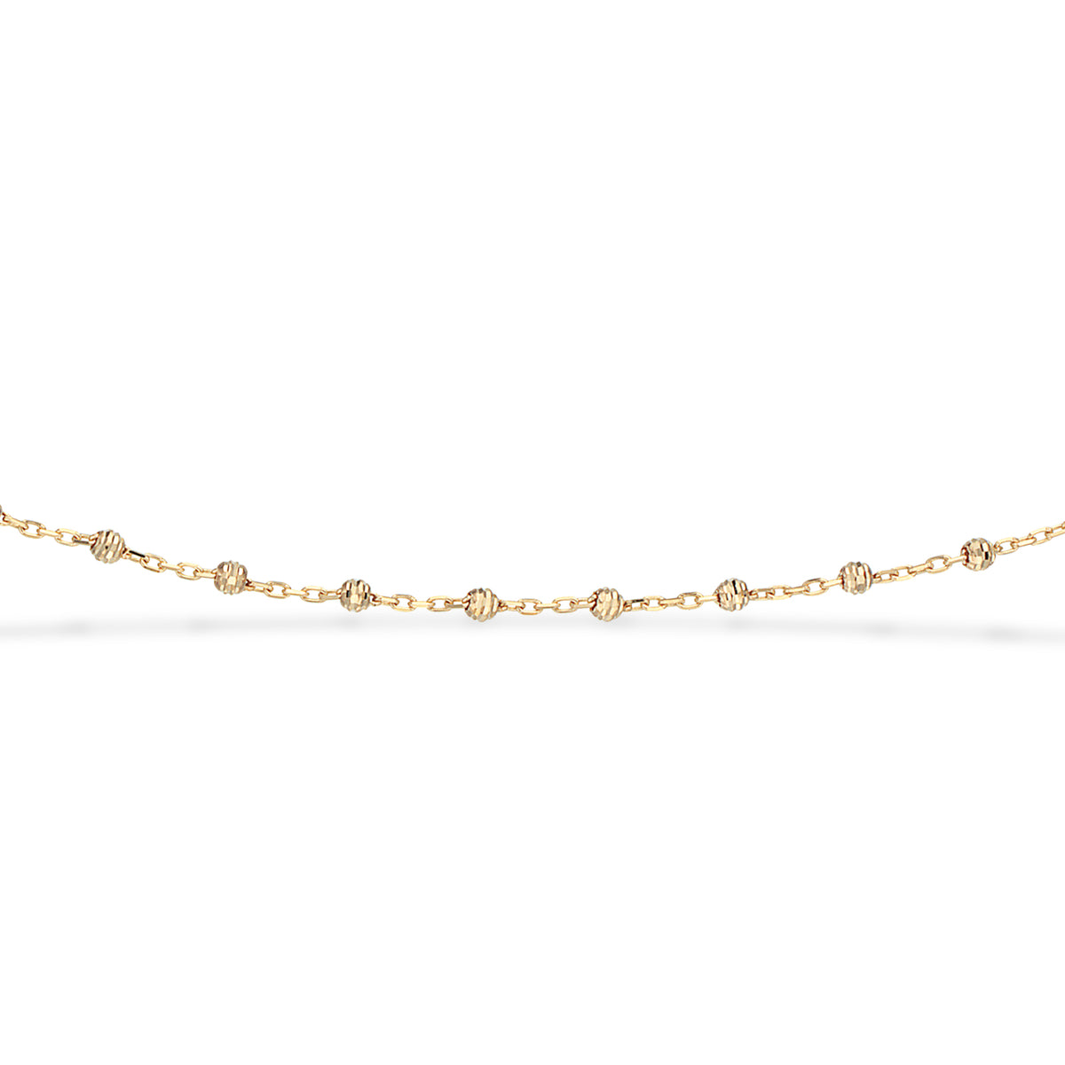 Scrouples - Armbånd 8 kt med facet kugler - Model: 33603,18