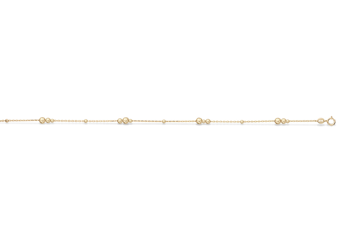 Scrouples - 8 kt halskæde med kugler - Modelnr.: 34183H,M