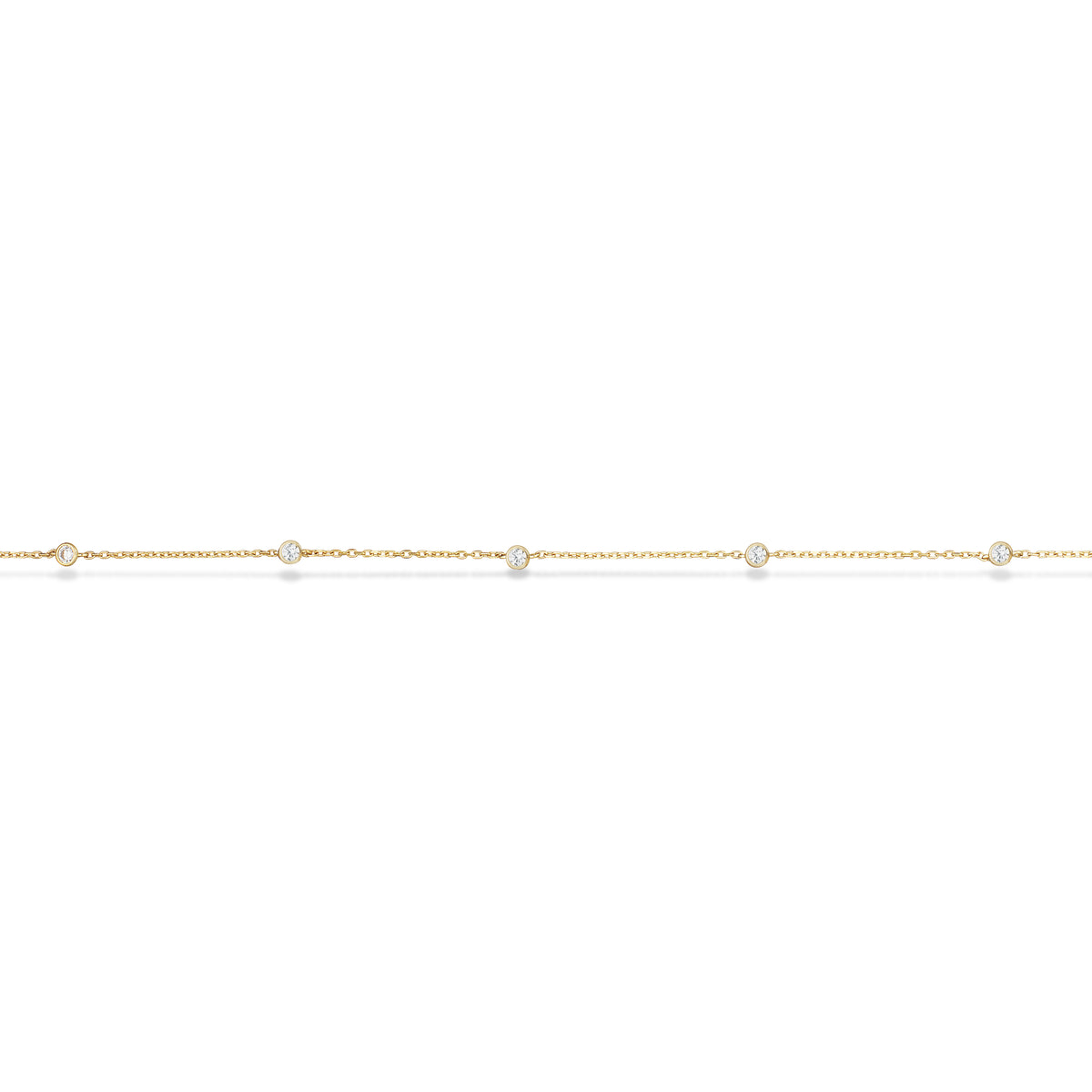 Scrouples - 8 kt. Guld armbånd med zirkonia - Model: 34393A,M