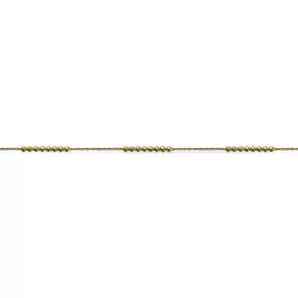 Scrouples - Armbånd forgyldt sølv, kugler på række - Model: 38842A,M