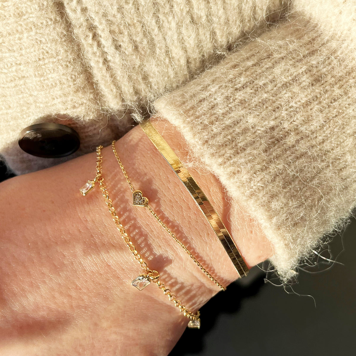Scrouples - Armbånd forgyldt sølv - Model: 38902A,M