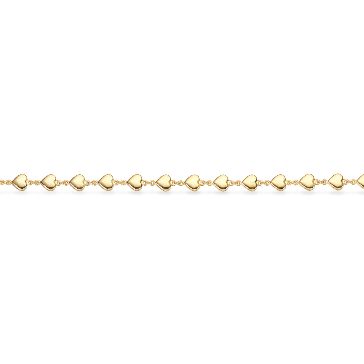 Scrouples - Armbånd, forgyldt sølv med hjerter - Model: 38982A,M